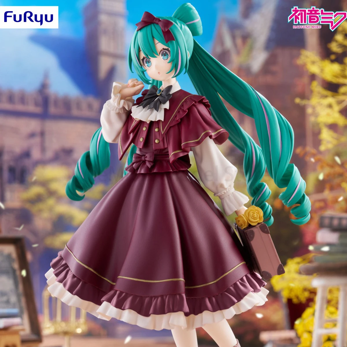 ฟูริว ของแท้ รุ่นเพ้นท์สีสำเร็จรูป ทริโอ-ไทร-อิท ฟิกเกอร์ ตัวละครพิอาโปร ฮัตสึเนะ มิคุ สไตล์คลาสสิกย้อนยุค ความสูง=190มม. ชุดประกอบโมเดล