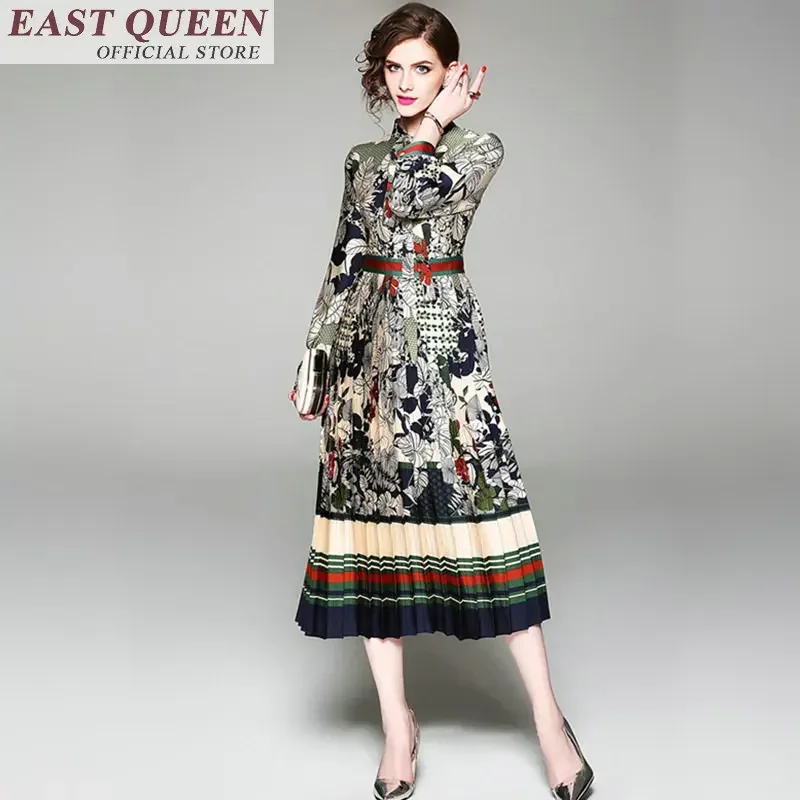 Ropa tradicional china para mujer, vestidos largos de manga larga ao dai, vestido de mujer, novedad de verano, vestidos de moda 2018 FF289 A M17