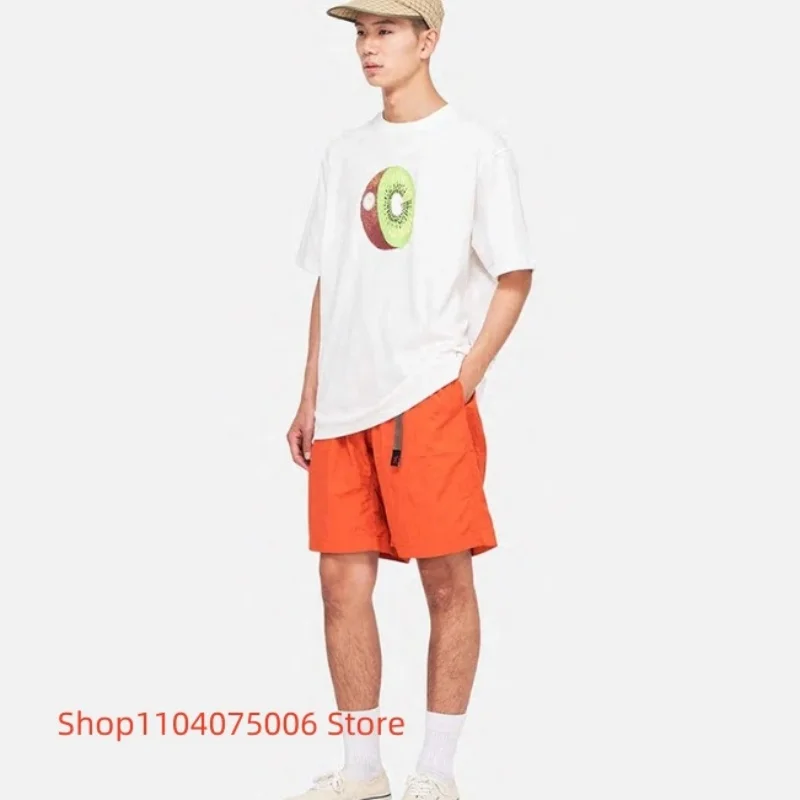 Kiwi Print Gramicci Cotton T-Shirt 100% Pure Soft Fabric Unisex Streetwear Short Sleeve Tee Summer Outdoor Casual Top