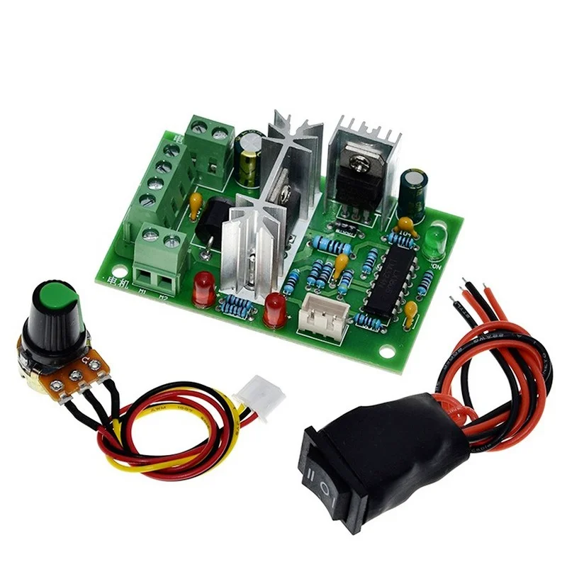 CCM2 10-30V DC Motor Speed Controller Reversible Switch 120W PWM Adjustable motor speed regulator