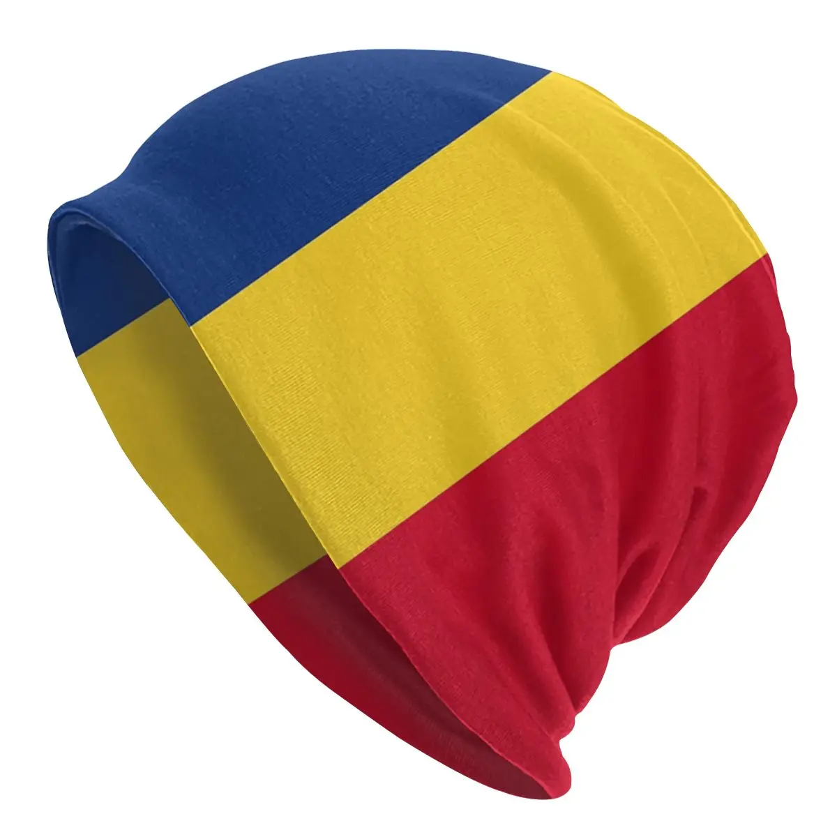 Flaga rumunii czapka z daszkiem czapka z dzianiny jesienno-zimowa rumuńska czapka z daszkiem czapka beanie Unisex dla dorosłych ciepła termiczna elastyczna czapka