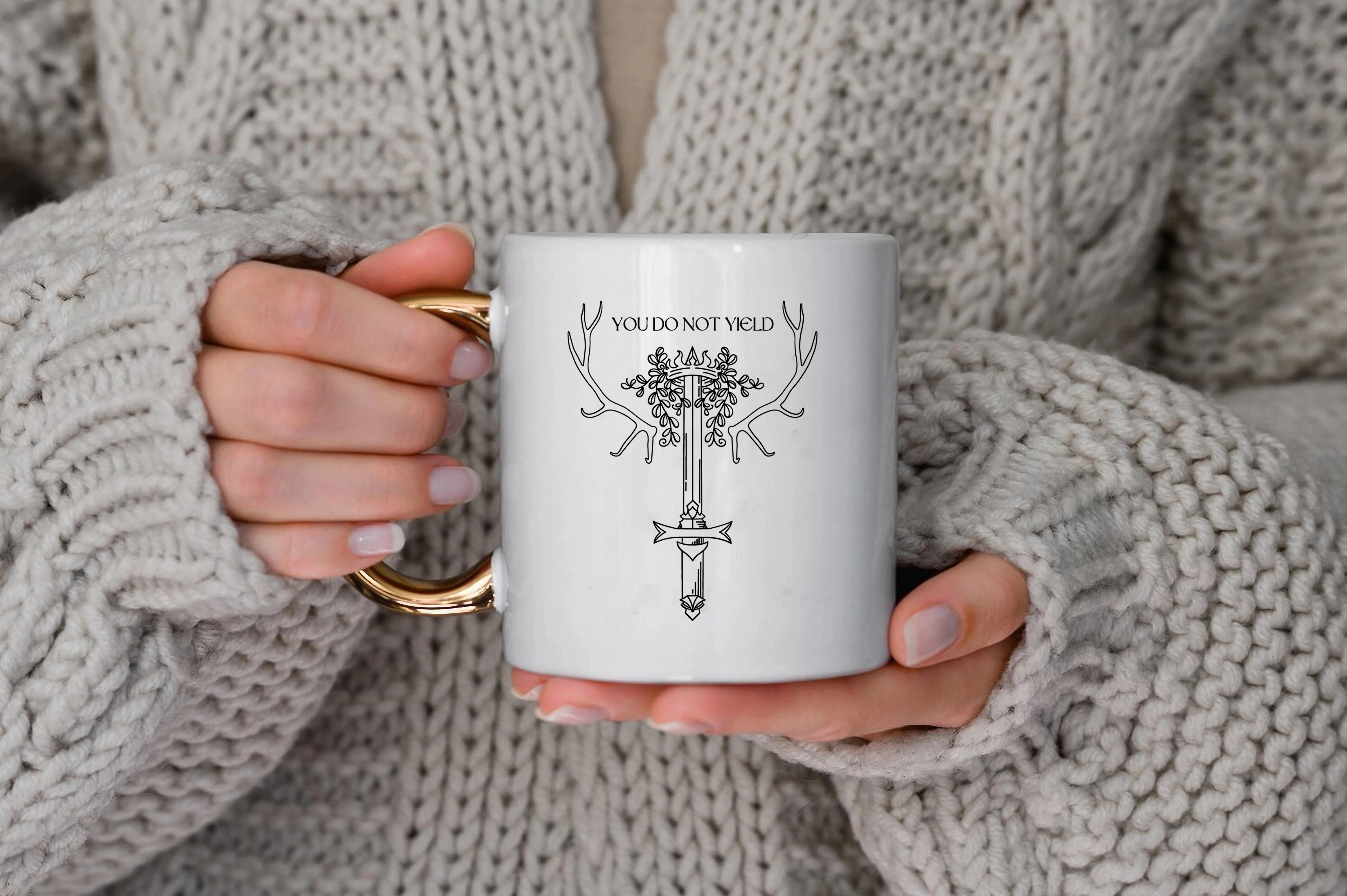 Throne of Glass Mug Official SJM Merch andise You Do Not Yield Mug Bookish Gifts Aelin and Rowan SJM Mug