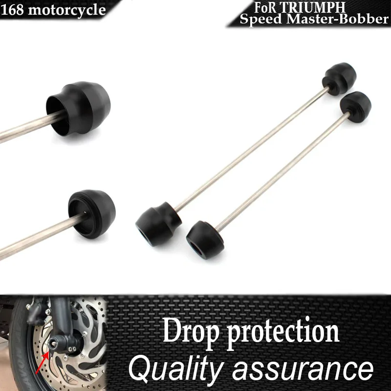 

For Triumph Bobber Negro 2017-2024 Speed Master 2018-2024 Axle Slider Fork Wheel Protection Anti-collision Pad Kit9
