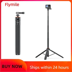 1.38M Selfie Stick Tripod for DJI Action 5 Pro/OSMO NANO/Pocket 3/Gopro/Insta360/DSlR Camera Phone Adjustable Extension Holder