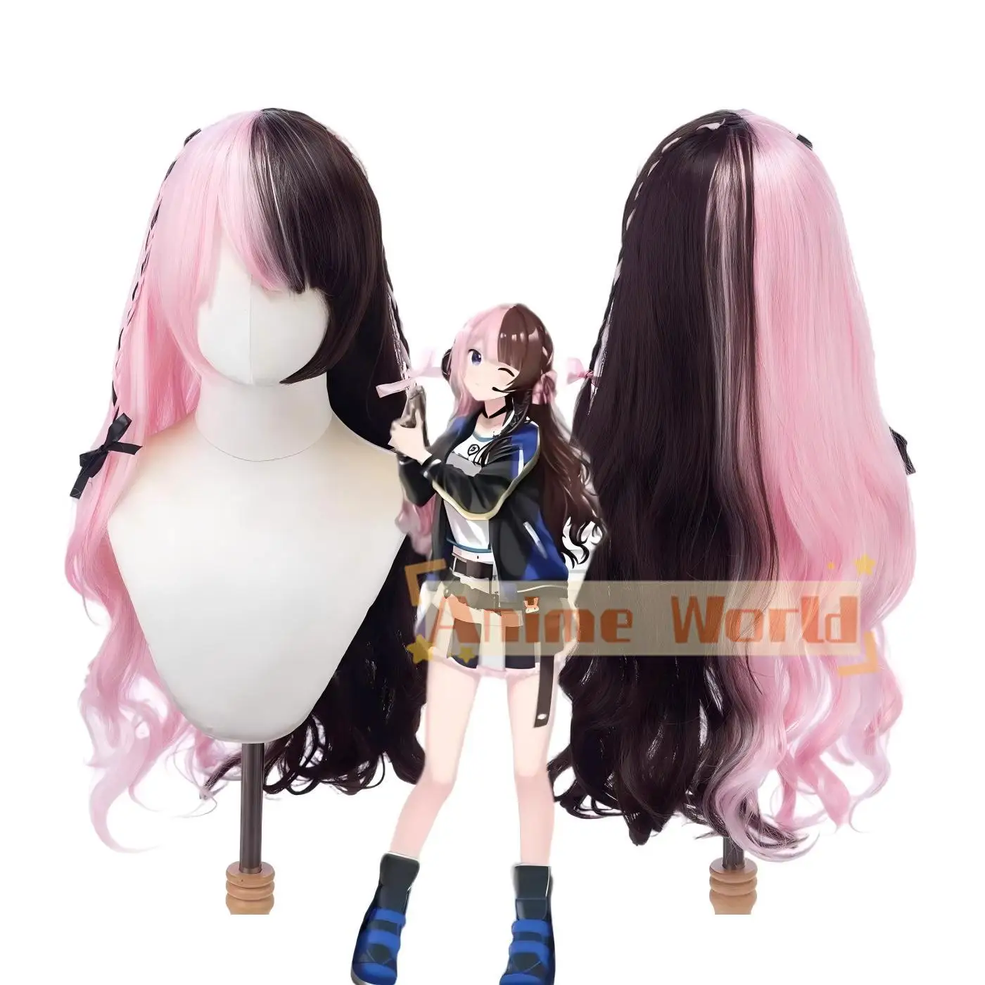 

Anime Alluka Zoldyck Cos Cosplay Wig Halloween Carnival Party Props Synthetic Hair Heat Resistant Fiber + Wig Cap