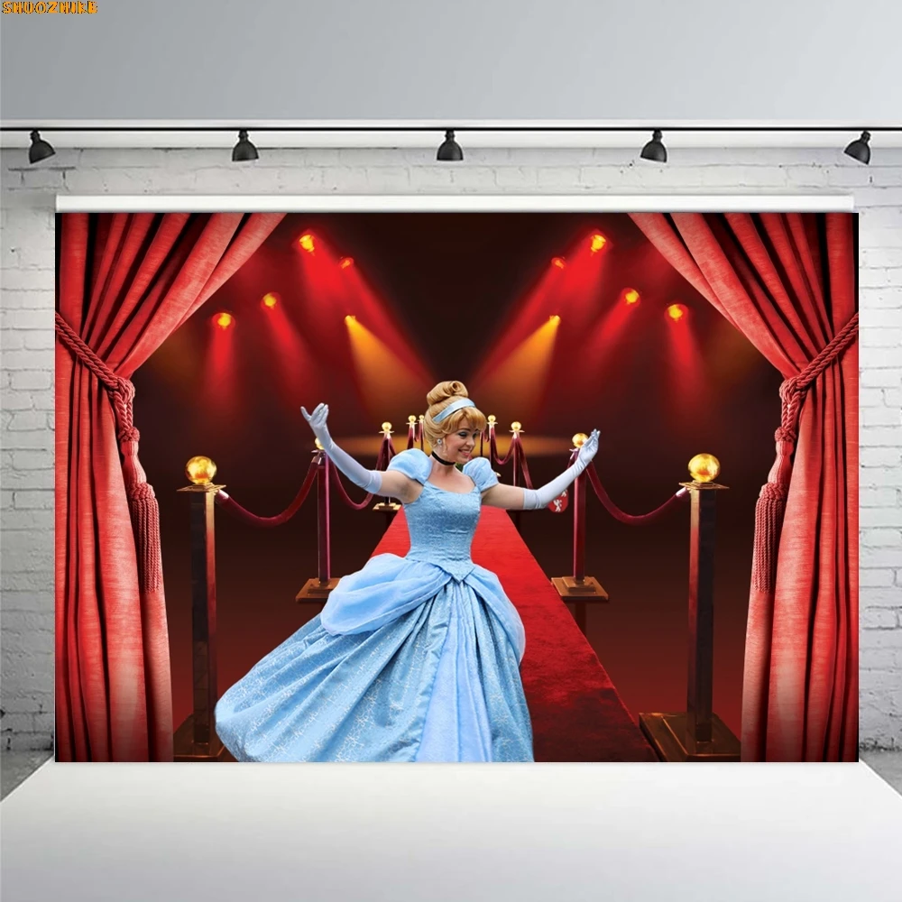 

Movie Night Theme Photography Backdrop Red Carpet Film Event Star Stage Scene Decor Adults Birthday Party Background Photo Props