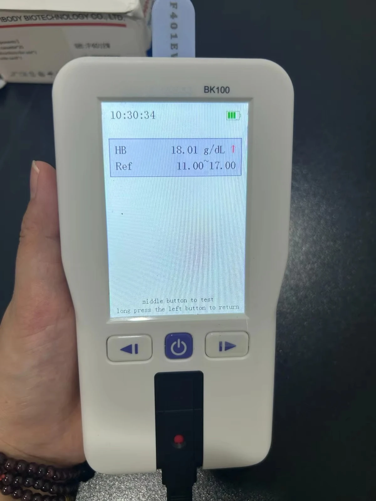 

Portable Dry Biochemistry A/nalyzer Health Monitor HBA1C B/lood Lipid Kidney Function Test Kit