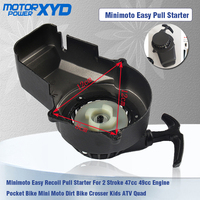 Minimoto Easy Pull Starter For 2 Stroke 47cc 49cc Engine Pocket Bike Mini Moto Dirt Bike Crosser Kids ATV Quad
