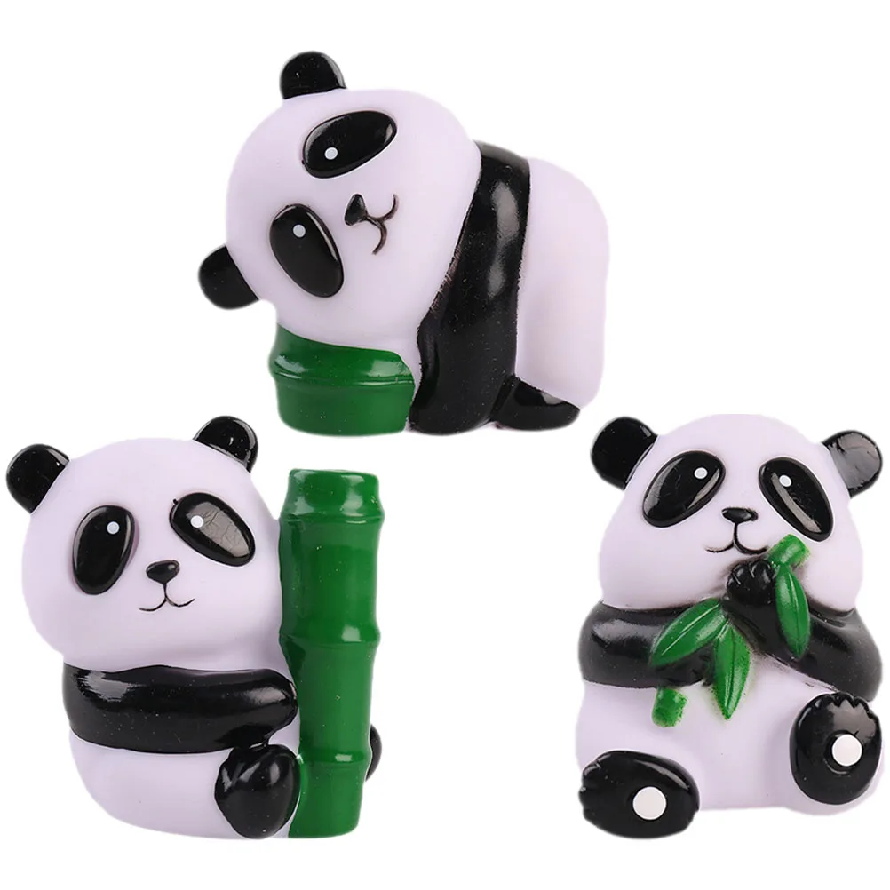 

3 Pcs Squishy Toy Panda Stretchy Toys Mini Decompression Tpr Child Stress Relief
