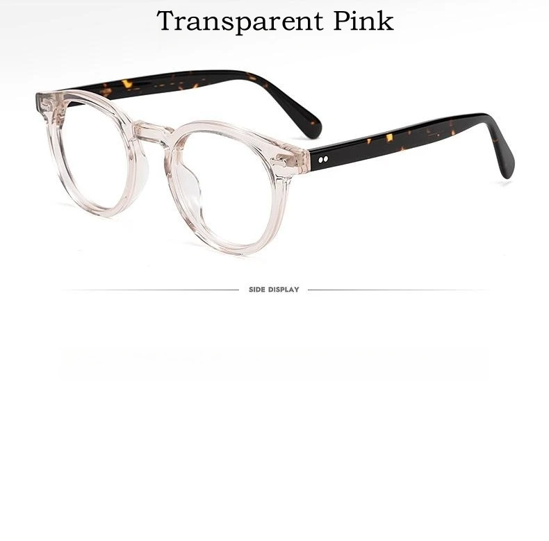 Yimaruili Modetrend Luxus High-End-Acetat Brillen Retro runde optische Brille Rahmen für Männer und Frauen kbt9861 – Detail 13