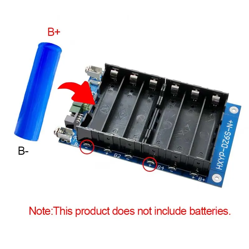 6S 24V Powerbank BMS  Li-ion Lithium 18650 Power bank Overcurrent 40A 24V Battery Management System 18650 Lithium Battery Box