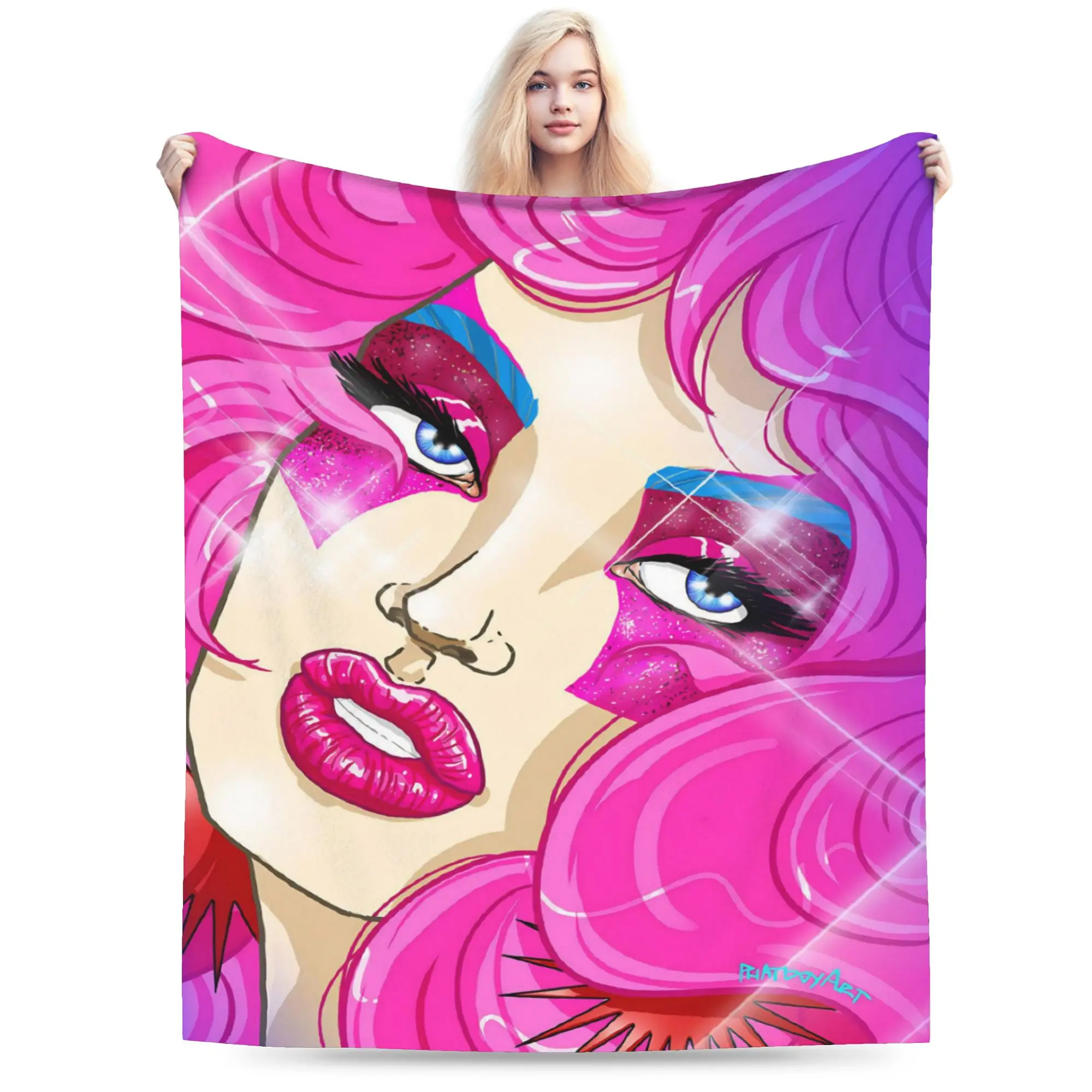 Jem And The Holograms Blankets Flannel  Multifunction Super Soft Throw Blanket for Bed Quilt