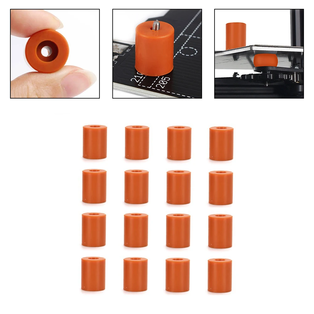 Kit peredam silikon penstabil (16 buah) sangat cocok untuk printer seri Ender & 10 mengurangi getaran secara efektif