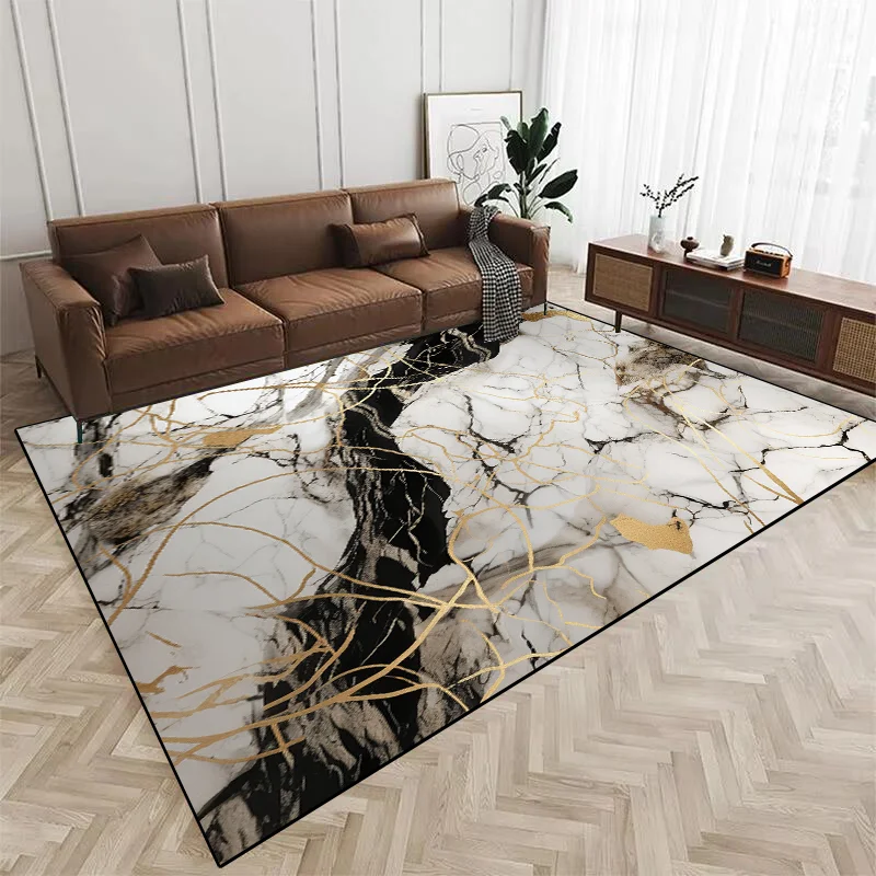 Nordic Abstract Carpets for Living Room Decoration Home Modern Rugs for Bedroom Large Area Ink Splash Non-slip Lounge Floor Mat