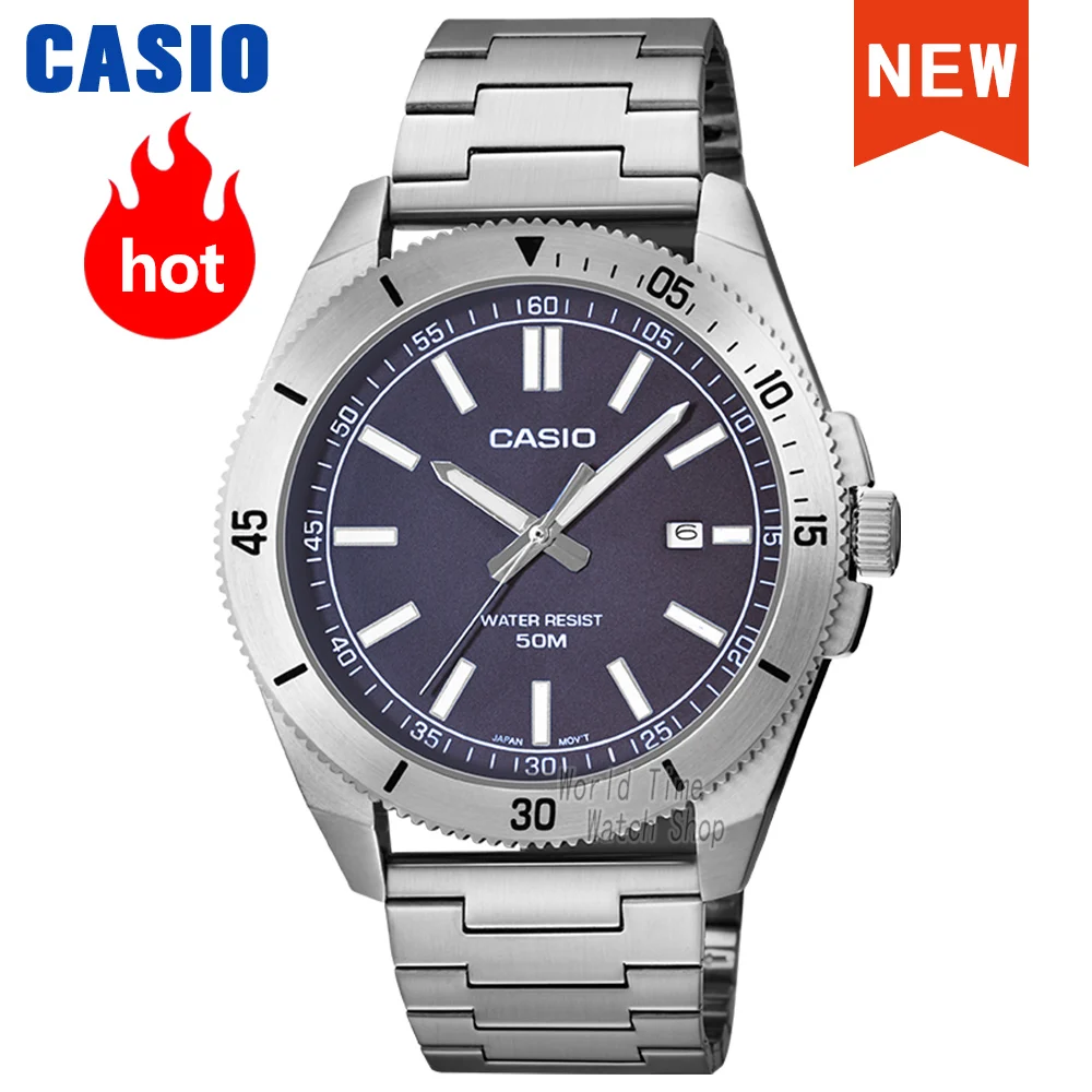 Мужские часы Casio Explosion, роскошный комплект, кварцевые водонепроницаемые наручные часы, relogio masculino MTP-B155D-2E Мужские часы Casio Explosion, роскошный комплект, кварцевые водонепроницаемые наручные часы, relogio masculino MTP-B155D-2E