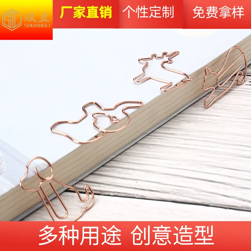 25/Lots Explosieve Cartoon Paperclips Creatieve Vormige Cat Paperclips Puppy Gebogen Pins