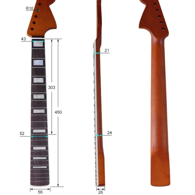 

6-string big head roasted maple handle, rose wood matte neck, lowered electric guitar handle, instrument accessories