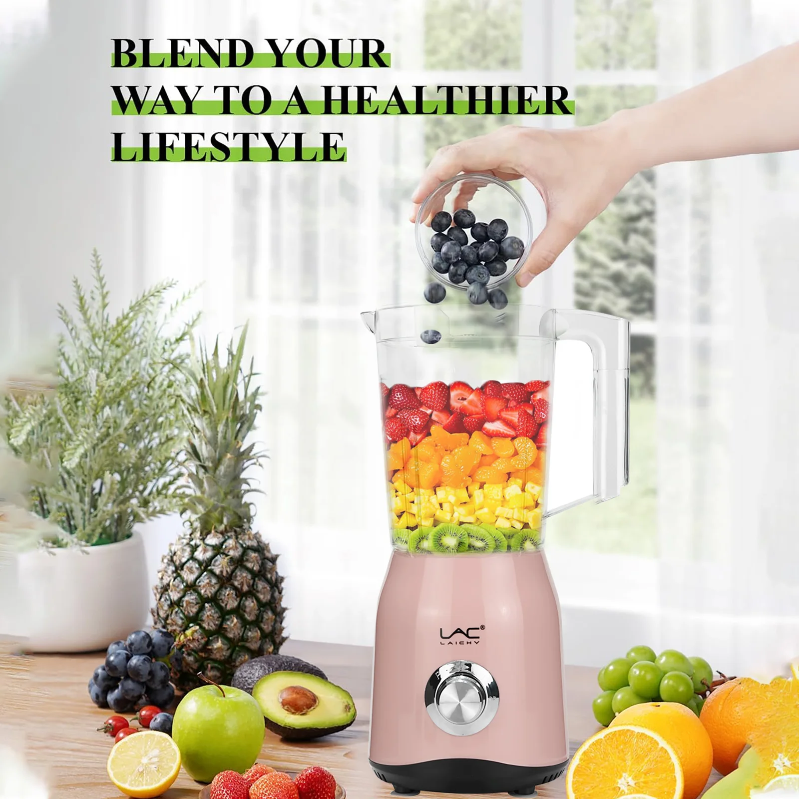 LAC Household Small Multi-Function Juicer Two-In-One Double-Cup Complementary Food Processor Electric Wall Breaking Machine