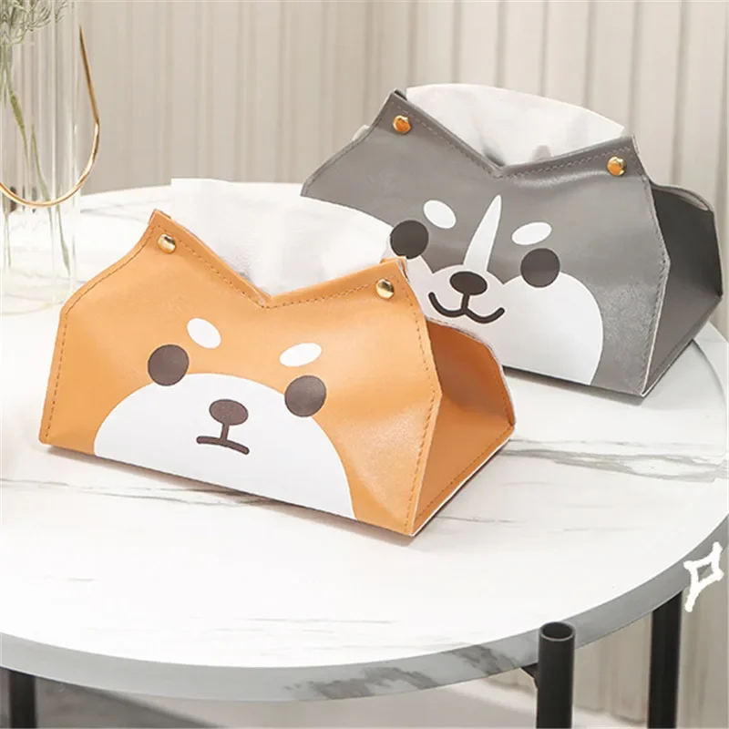 

Pu Tissue Box Creative Cartoon Cute Desktop Sitting Room Storage Commercial Car Bbeautiful Drawer