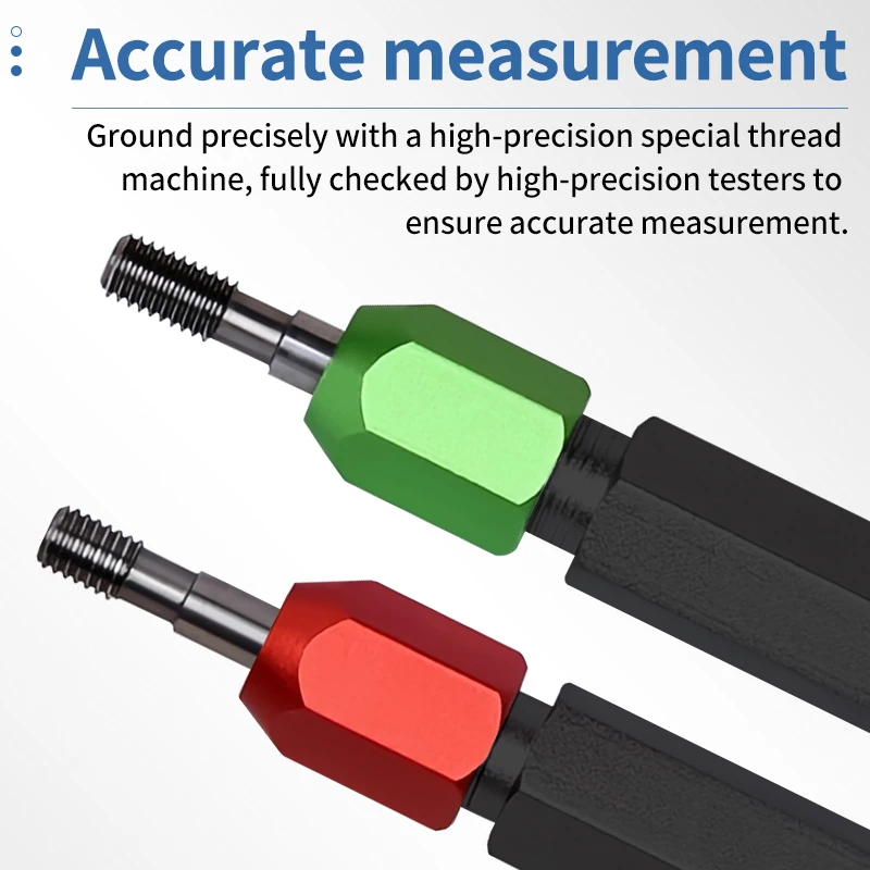 Solid Carbide Thread Plug Gauge 6H Precision Internal Thread Gauge for CNC Parts Inspection and Manufacturing Quality Control