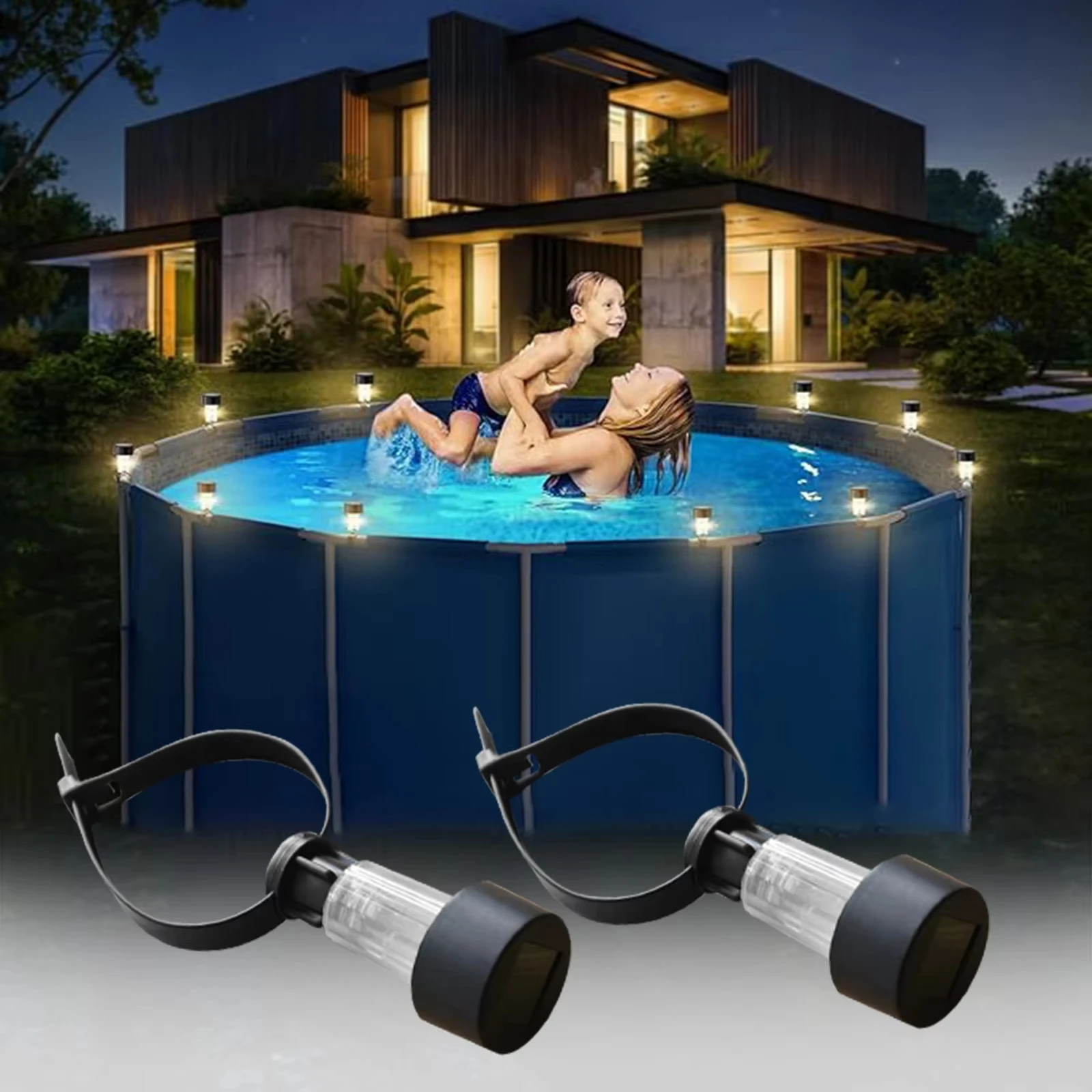 Swimming Pool Light Led Fence Decorative Light Led Pool Light Automatic For Swimming Pool Yard Outdoor Fence