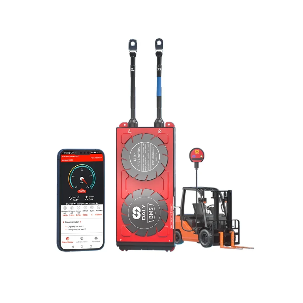 Daly smart lifepo4 battery circuit board pcb manufacturer high voltage bms 45S 48S 144V 60-200A dali bms 48S 200a for ESS UPS
