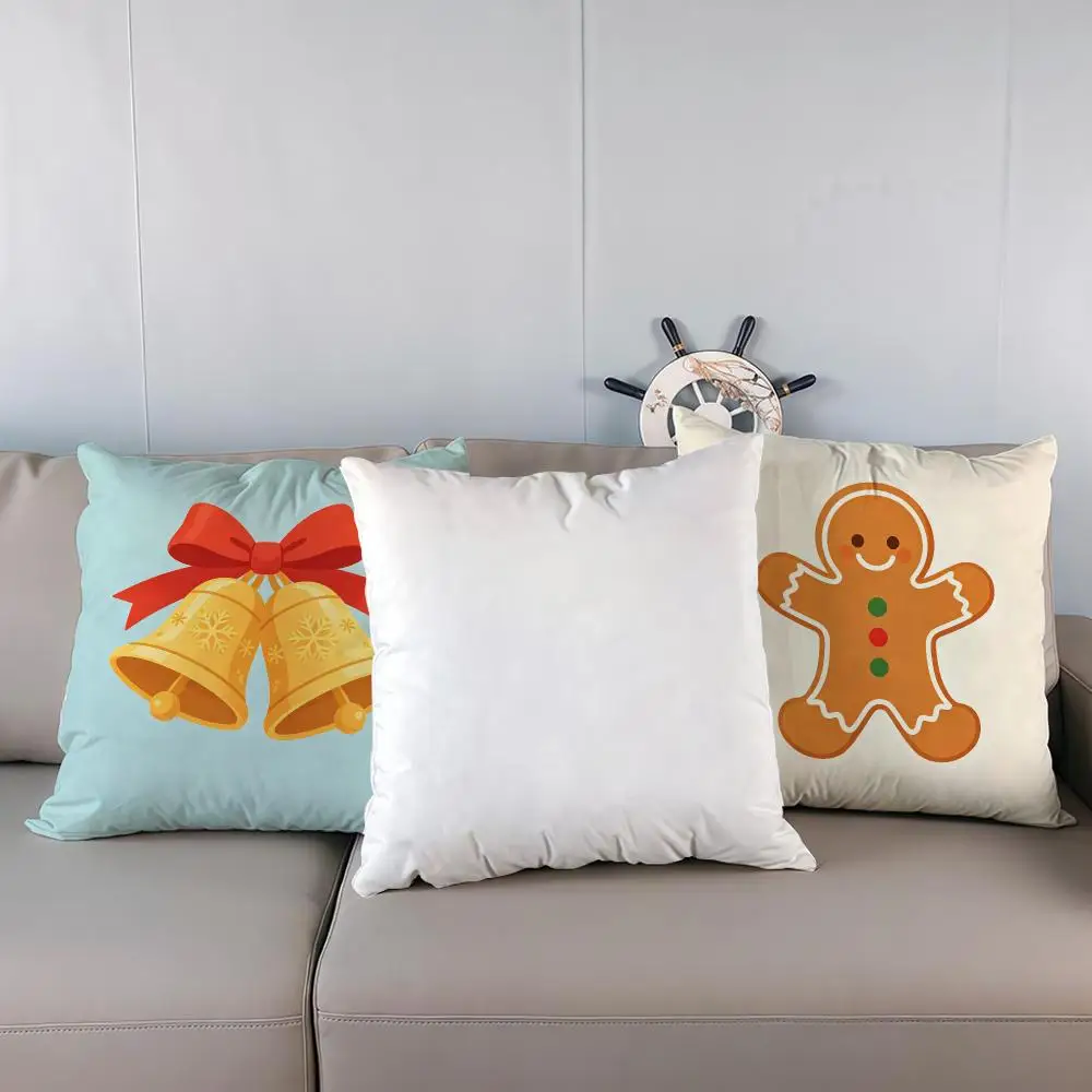 Christmas Cushion Cover Double‑Sided Pillowcase With Zipper Home Sofa Decor Gift