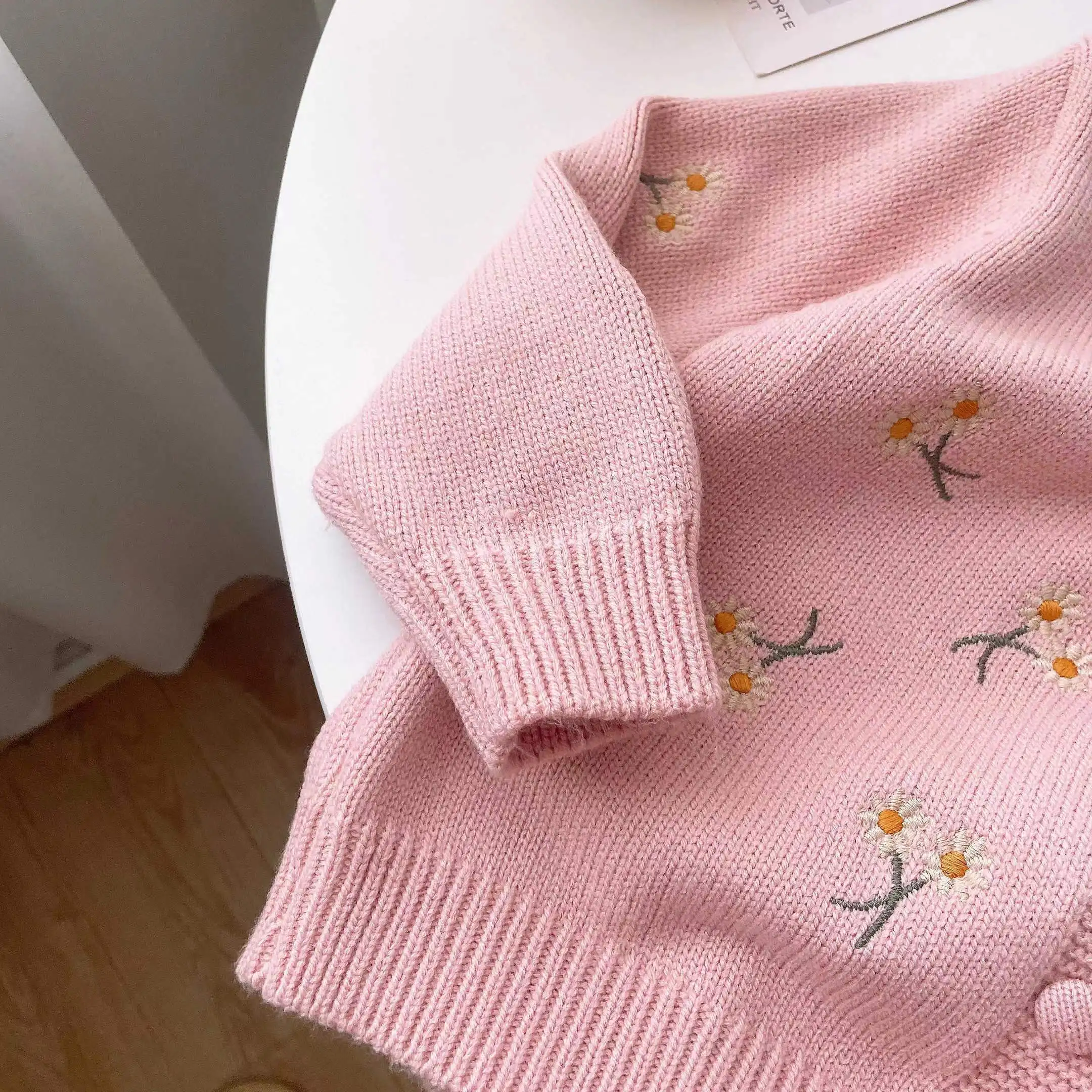 Kid Baby Girls Winter Clothes Toddler Cute Infant Sweater Cardigan Knit Top Knitwear Coat Outfit 2024 New