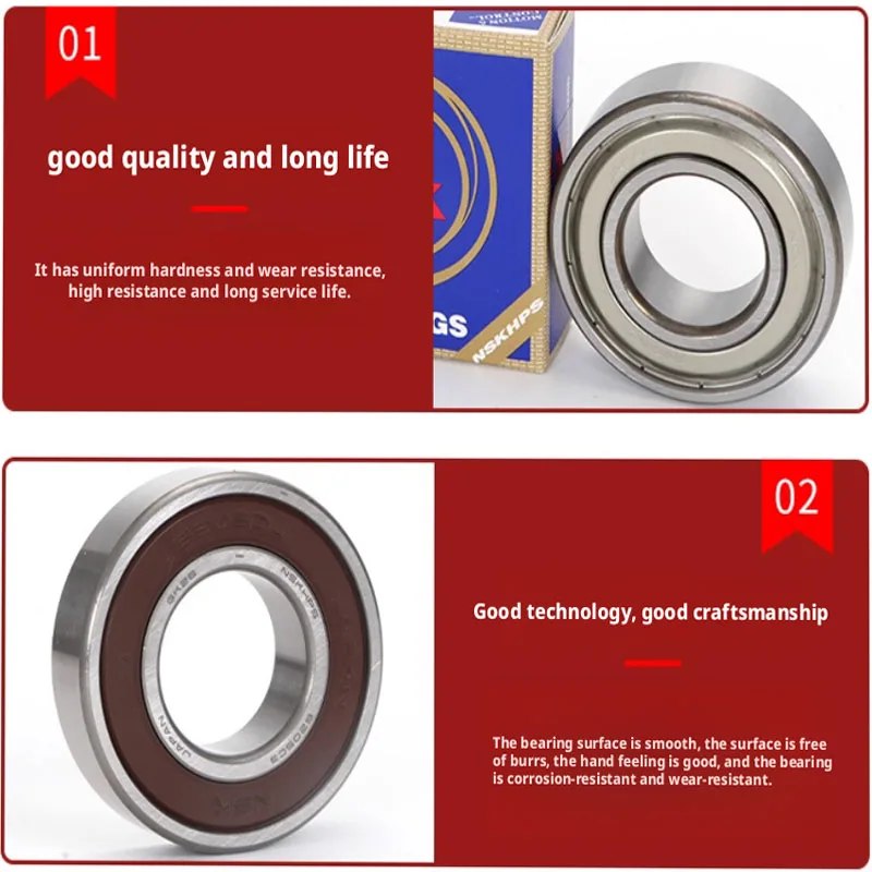 10PCS اليابان NSK BEARING 6000RS 6000ZZ ABEC-9 10*26*8 MM عمق GROOVE 6000 2RS 6000 2Z 6000DDU BALL BEARINGS 6000 2RS 6000-2Z