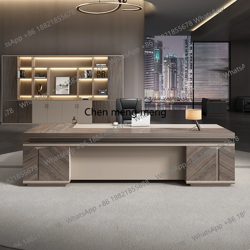 

Minimalist Corner Boss Office Desk Modern Secretary Light Luxury Unusual Art Standing Desks Drawers Bureau Meuble Furniture