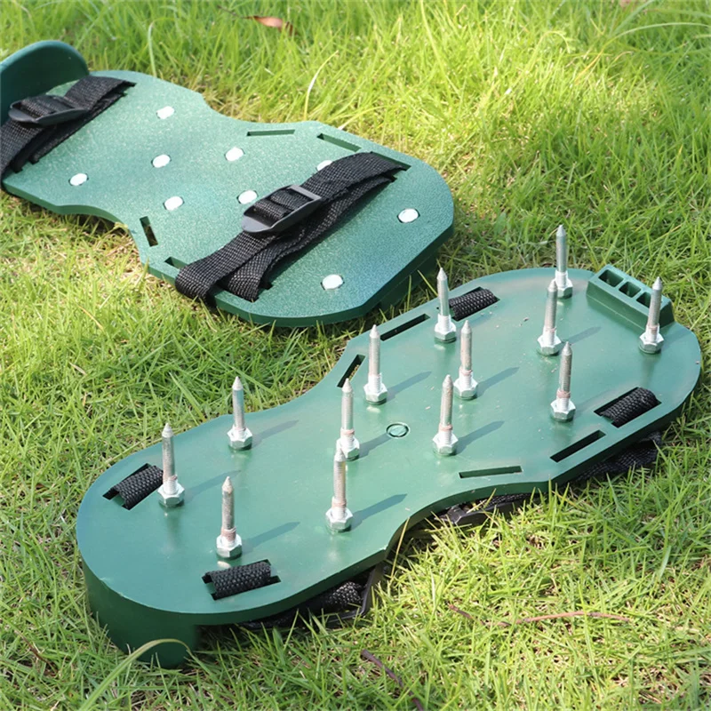 Lawn Loose Soil 4.2cm Ground Nailed Shoes Straw Nailed Shoes Lawn Shoes Self-leveling Epoxy Nailed Shoes Lawn Loosening Tools