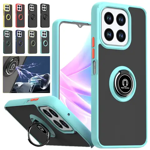 Funda mate armadura para Honor X7c X5b Plus X6b X8b X7b 5G, funda con anillo, soporte magnético, Fundas a prueba de golpes