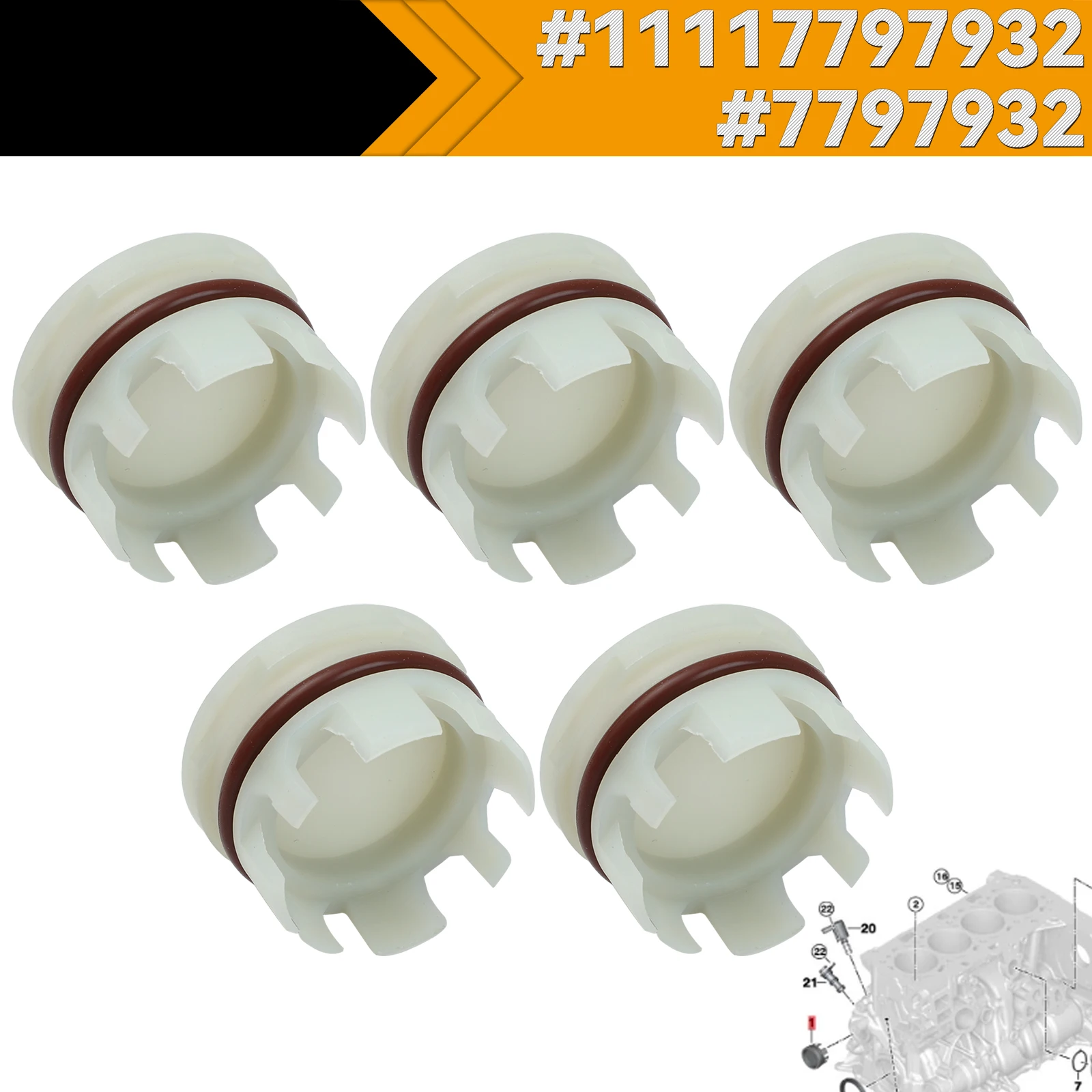 11117797932 Cylinder Head Gasket Kit 7797932 For BMW E87 E36 E46 E90 E91 E92 B48 N47 X1 X3 X4 Z4 Seal Cam Cover Car Accessories