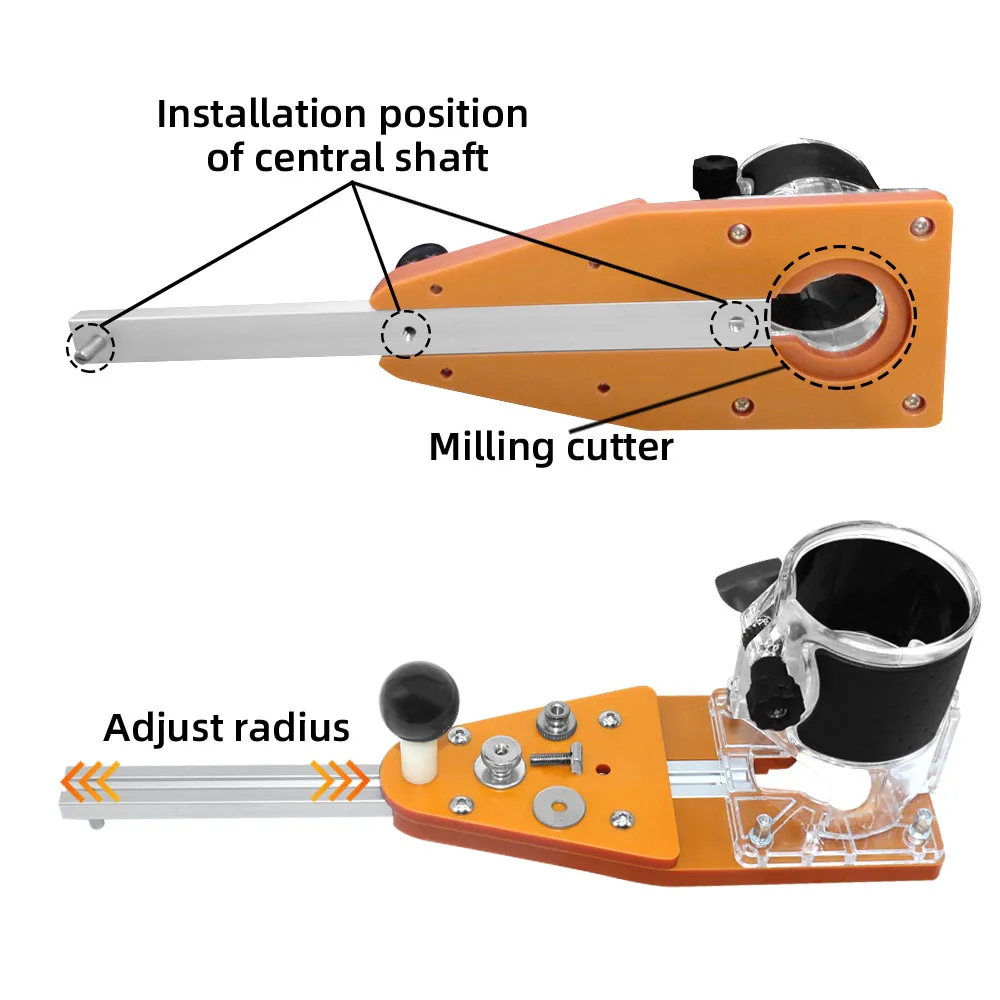 Circle Cutting Jig for Makita Electric Hand Trimmer Wood Router Milling Circle Slotting Trimming Machine Woodworking Tools