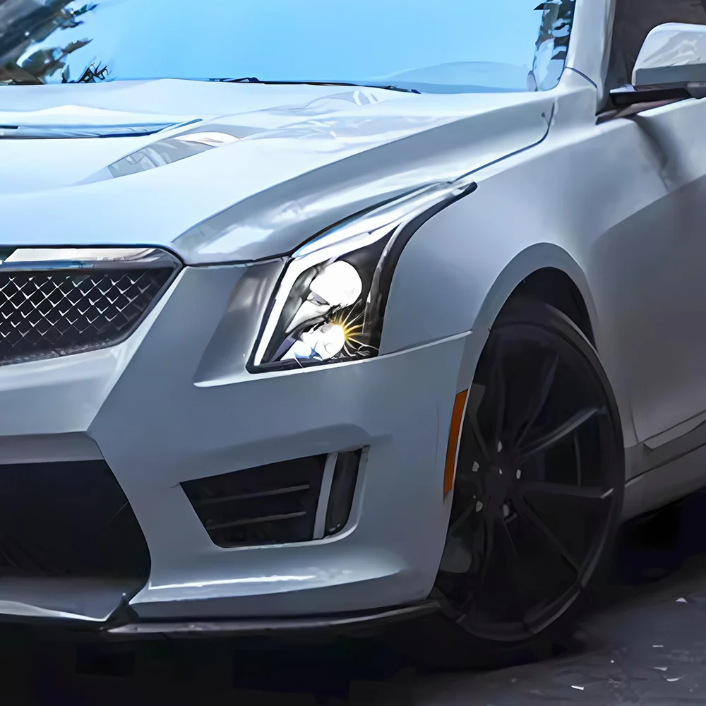 

Для Cadillac ATS ATS-L 2014-2018 автомобильные передние фонари, обновленные линзы проектора, аксессуары для динамического стиля, светодиодные автомобильные фары в сборе