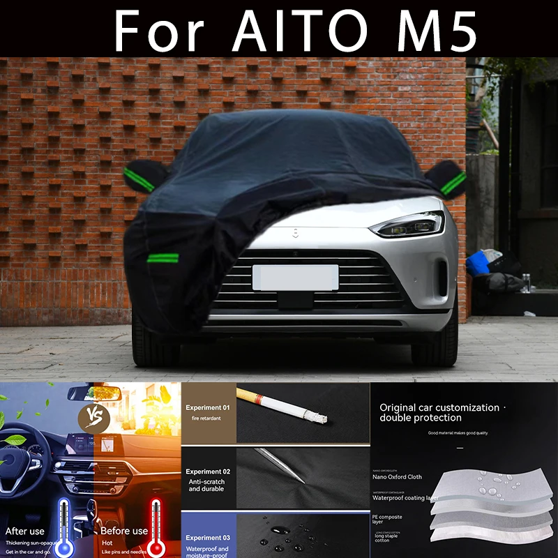 

For AITO M5 Outdoor Protection Full Car Covers Snow Cover Sunshade Waterproof Dustproof Exterior Car accessories