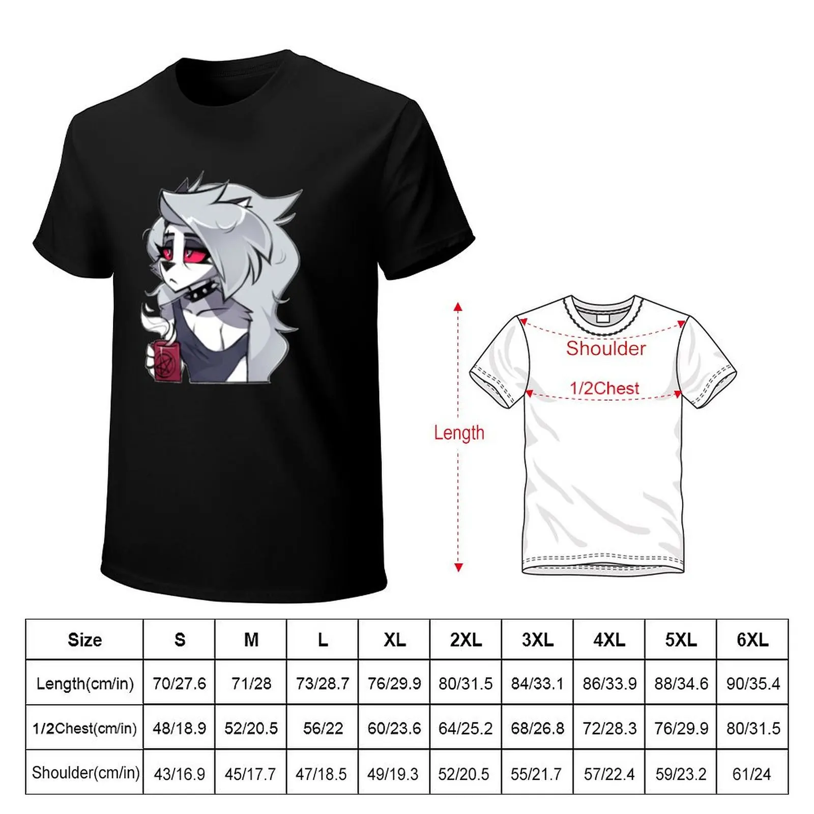 Loona - Helluva Boss T-Shirt Casual All Match Tee Shirt for Men