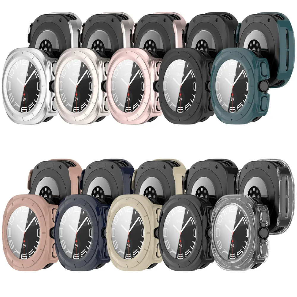 Case Cover and Tempered Glass Screen Protector For Samsung Watch 7 Ultra 47mm Frame High Quality PC Slim Protective Accessories