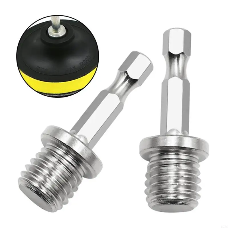 U75C Woodworking M14 Hexagonal Twist Drill Drill Adaptador Haste do Polho conexão moedor elétrico