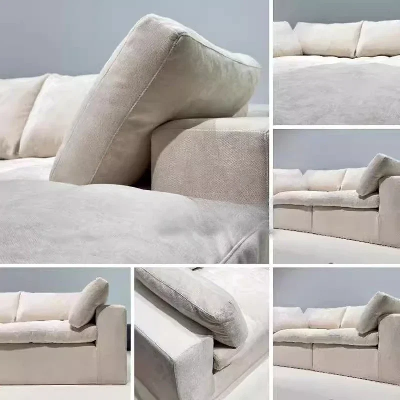 

Oversized Minimalist Vacuum Compressed Sofa Beige 2 Seater Lounges Living Room Sofas Lazy Nordic Woonkamerbanken Home Furniture