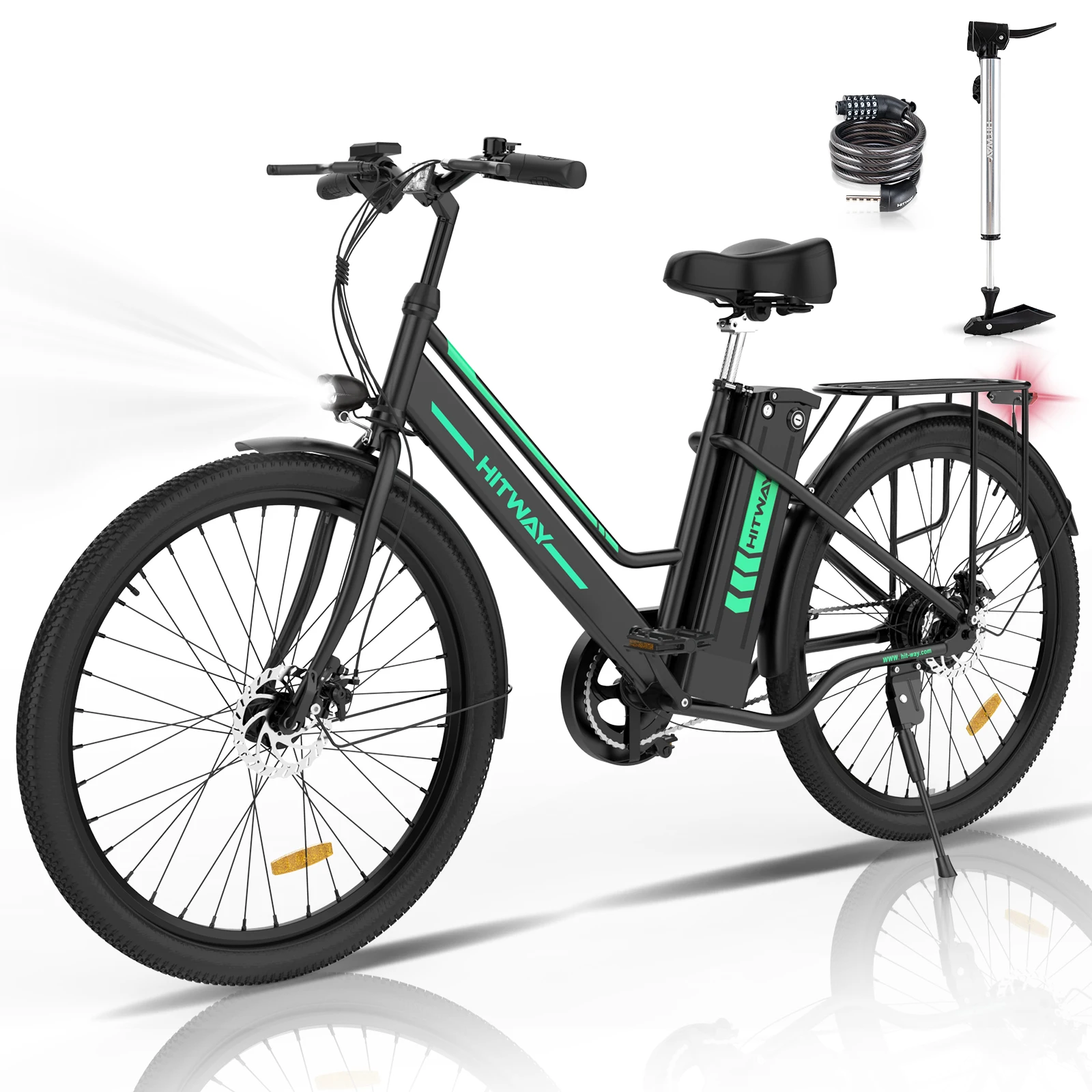 

Intelligent Library Europe USA Warehouse Drop Shipping 36V 250W BK8S E-bike With HITWAY Logo On It Smart Adult Electric Bike