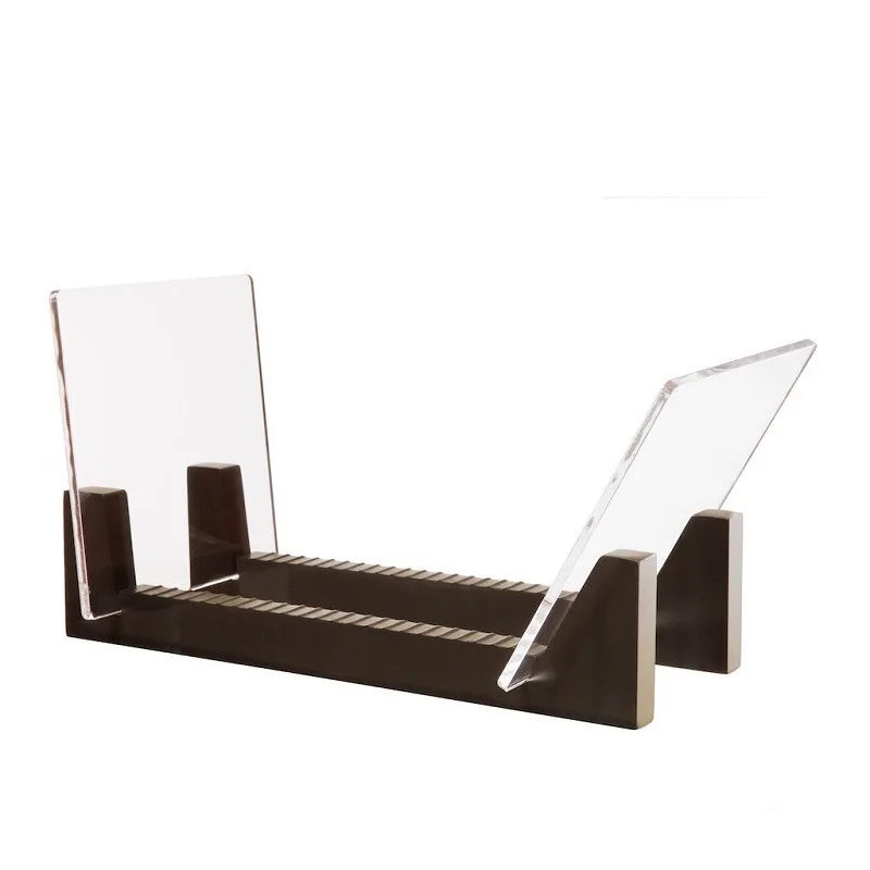 

Record Storage Rack Stacks Up To 50 Albums Wooden Stand and PS Board Portable Wooden Craft Gifts