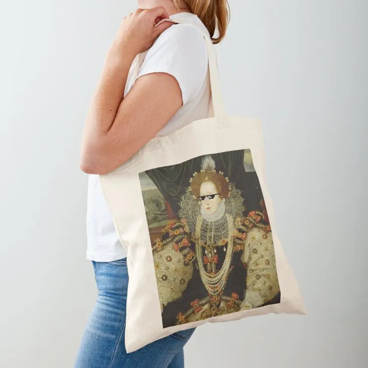 Elizabeth I in Sunglasses (5) Tote Bag Canvas shoulder bag the tote bag bags woman 2025 canvas tote