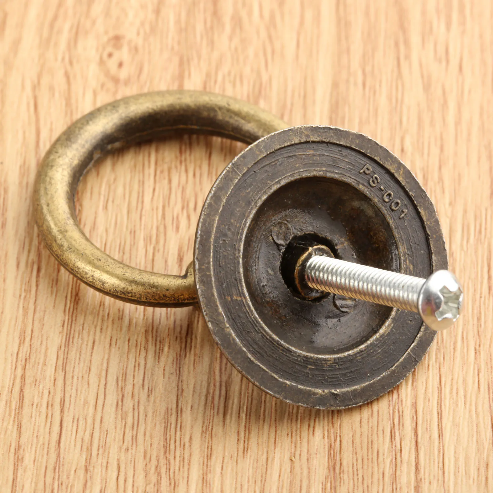 1PC Pull Knob With Screw For Suitcase Vintage Jewelry Chest Cabinet Door Bin Zinc Alloy Antique Bronze Easy To Install 46*32mm