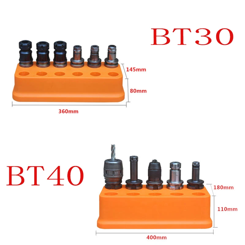 Boîte de collecte de mandrin BT30, porte-outils BT40, boîte de rangement en plastique, pièces en Mahcine CNC, étui de supports