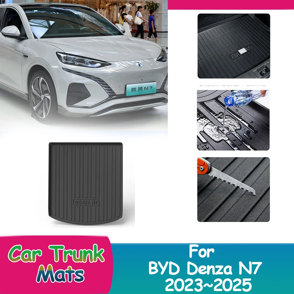 

1PC For BYD Denza N7 2023~2025 2024 Carpets Coverage Custom Car Trunk Mats Waterproof Pads Luggage Cushion Tray Accessories.