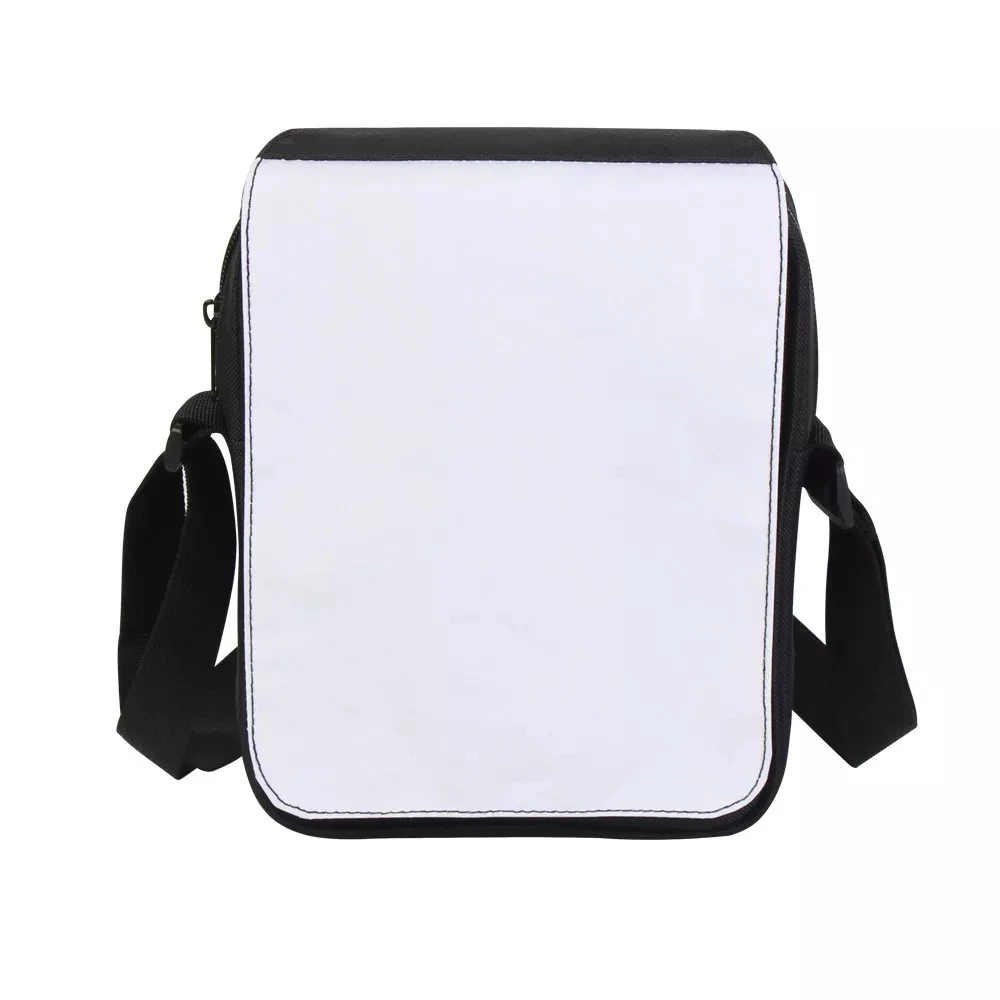 Sublimação Em Branco Bolsa De Ombro, Impressão Do Logotipo Personalizado, Pequeno Em Branco Poliéster Cosmetic Crossbody Bag, Sublimação Messenger Bags