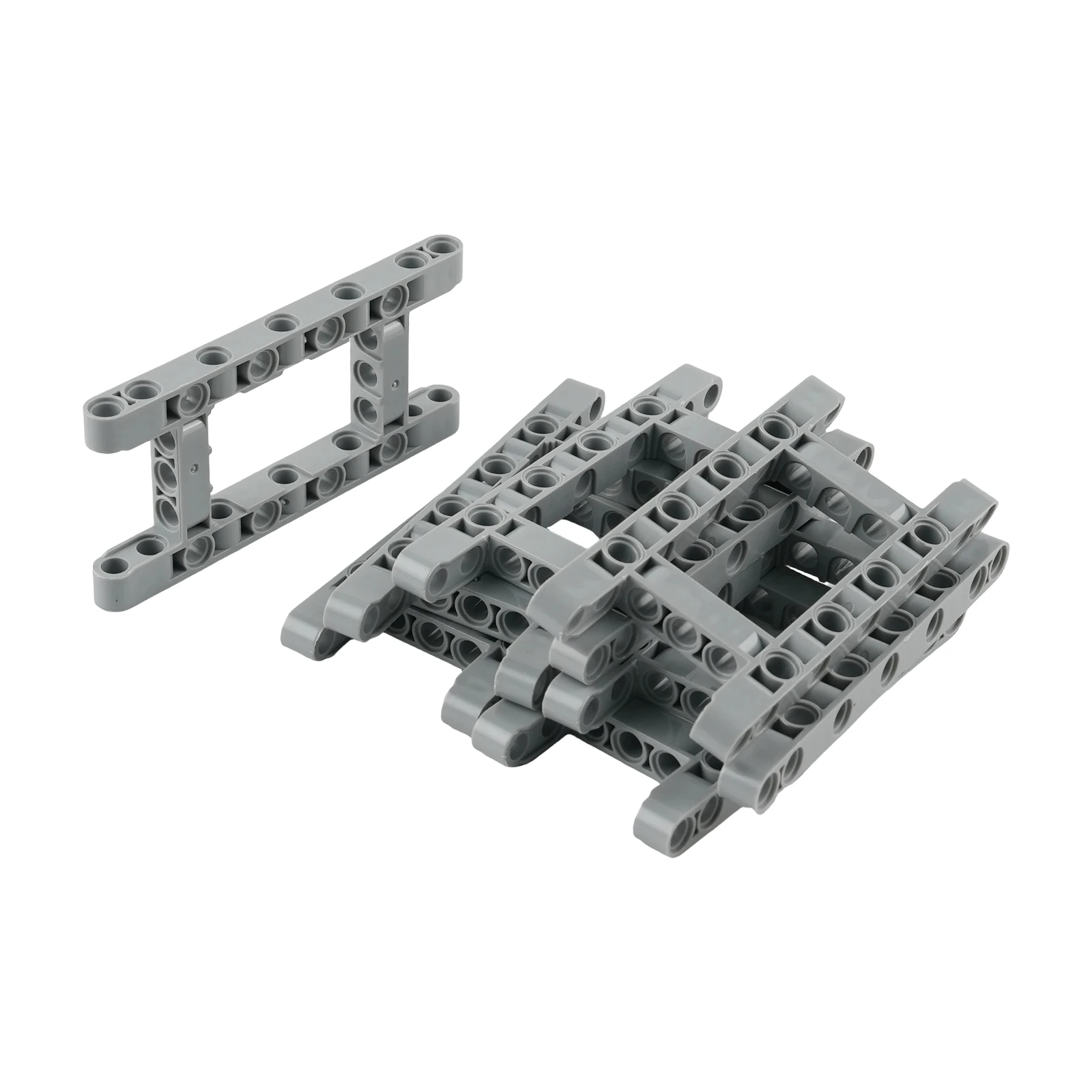 قطع تعديل وقطع غيار تقنية متوافقة مع مكعبات البناء MOC، إطار على شكل حرف H بـ 11×5 فتحات، متوافق مع قطع السيارات 64178