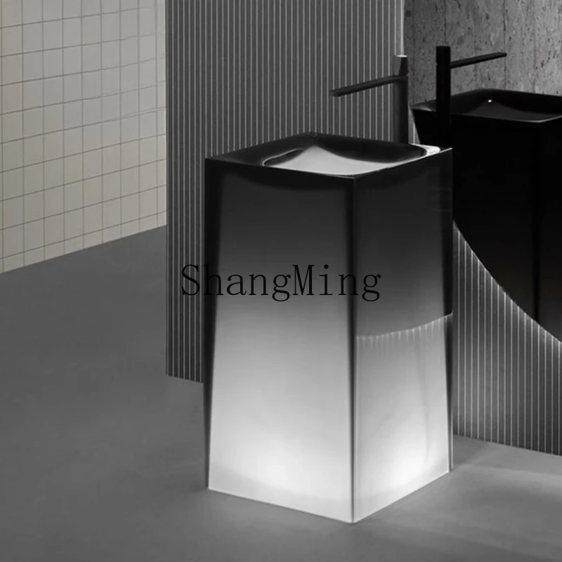 

SM new simple wind floor-to-ceiling bed and breakfast hotel villa hand wash face column basin