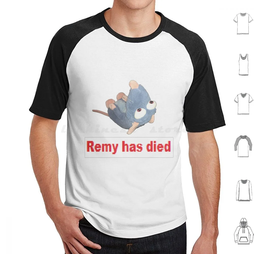Remy Has Died T Shirt Big Size 100% Cotton Cursed Cursed Image Cursed Meme Meme Reddit Remy Weirdcore Kidcore Edgy Anime Deep